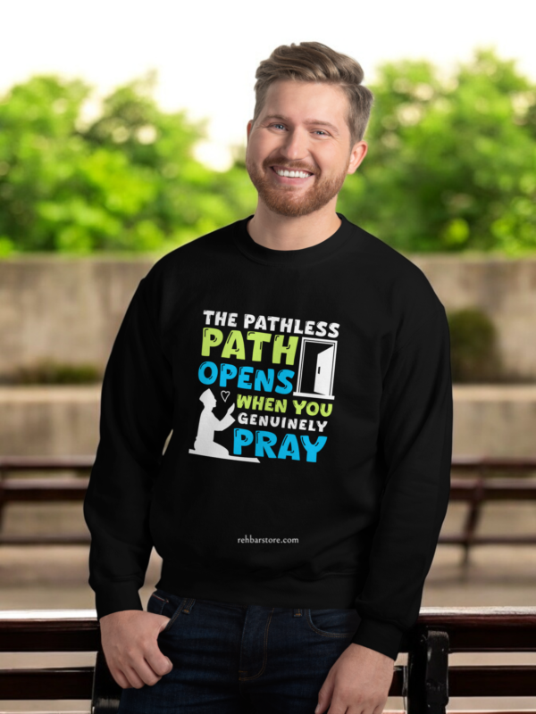 Pathless Path Opens Round Neck Sweatshirts