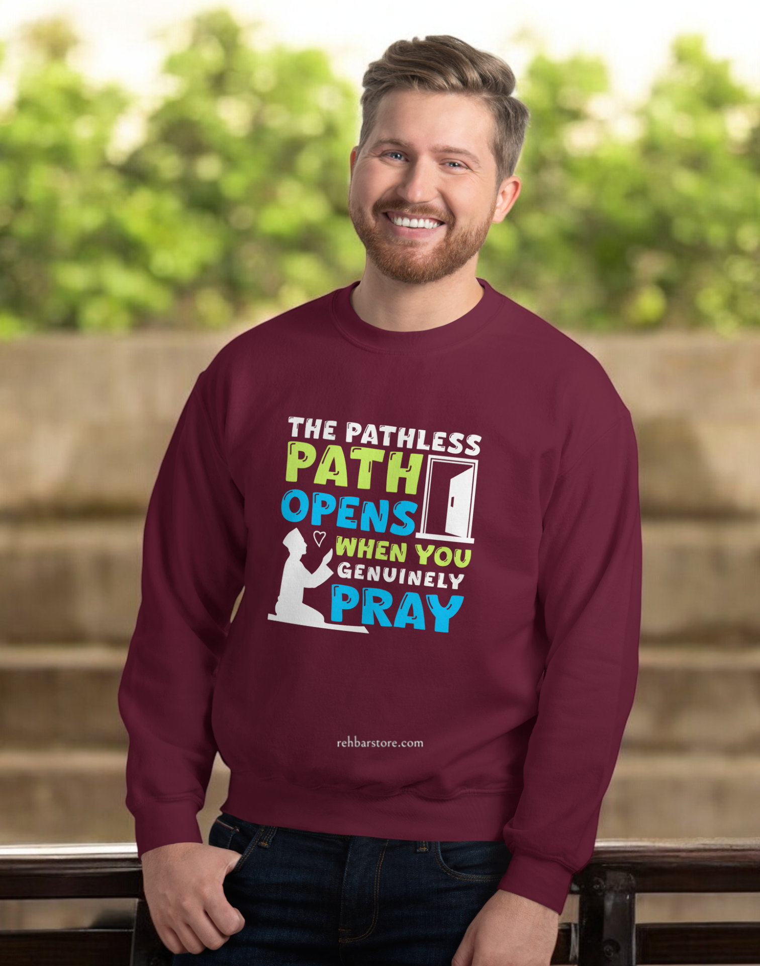 Pathless Path Opens Round Neck Sweatshirts