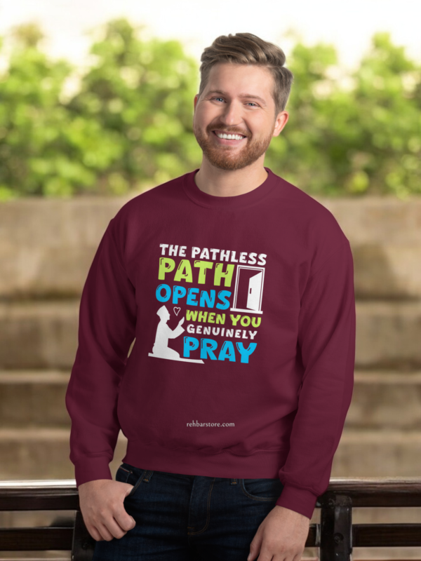 Pathless Path Opens Round Neck Sweatshirts