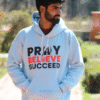 Pray Believe Succeed Warm Hooded Sweatshirts